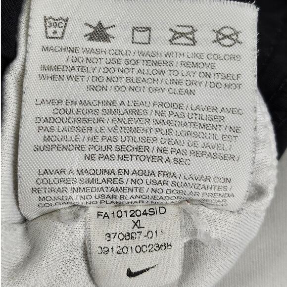 NIKE WOMEN'S VINTAGE BLACK ATHLETIC RUNNING SHORTS WITH PINK ACCENTS SIZE XL - Picture 7 of 10